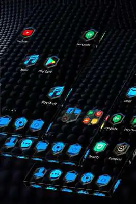 Play Simple Blue Launcher Theme