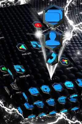 Play Simple Blue Launcher Theme