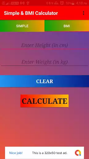 Play Simple BMI Calculator as an online game Simple BMI Calculator with UptoPlay