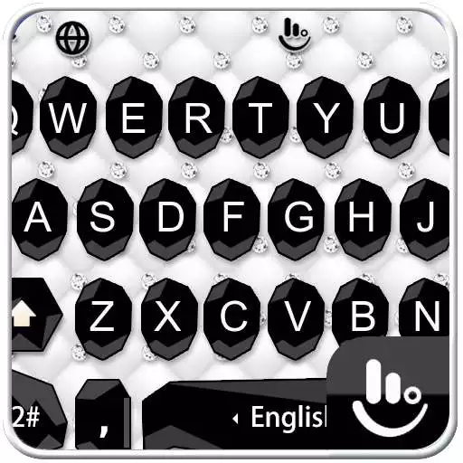 Free play online Simple Business Black White Keyboard Theme  APK
