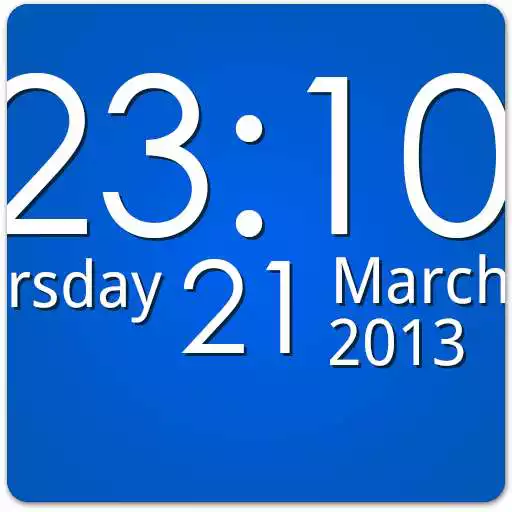 Free play online Simple Digital Clock Widget  APK