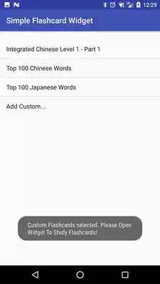 Play Simple Flashcard Widget