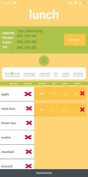 Play Simple Food Diary as an online game Simple Food Diary with UptoPlay