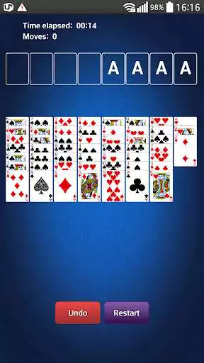 Play Simple FreeCell Game as an online game Simple FreeCell Game with UptoPlay