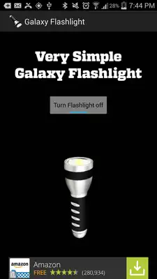 Play Simple Galaxy Flashlight Free