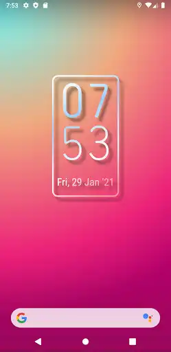 Play Simple Gradient Clock Widget  and enjoy Simple Gradient Clock Widget with UptoPlay