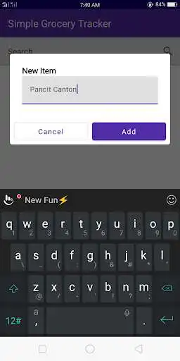 Play Simple Grocery Tracker as an online game Simple Grocery Tracker with UptoPlay