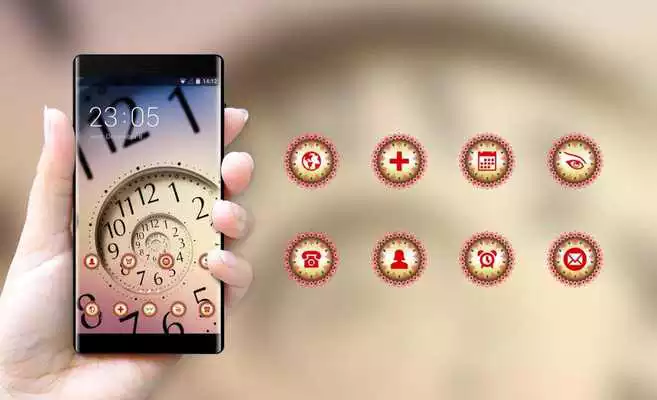 Play Simple Launcher Theme: Endless Time Wallpaper