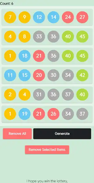 Play Simple Lotto Generator 6/45  and enjoy Simple Lotto Generator 6/45 with UptoPlay