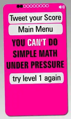 Play Simple Math Under Pressure