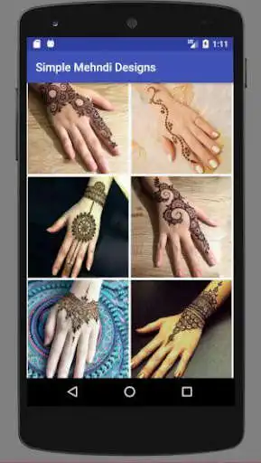 Play Simple Mehndi Designs 2022 as an online game Simple Mehndi Designs 2022 with UptoPlay