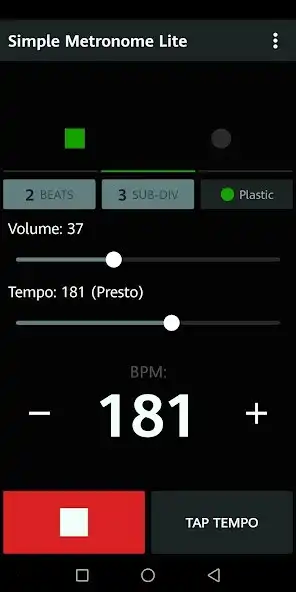Play Simple Metronome for musician as an online game Simple Metronome for musician with UptoPlay