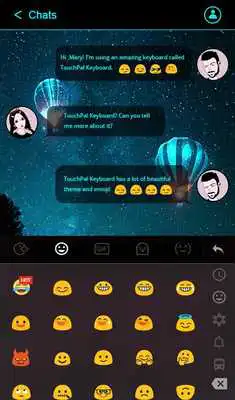 Play Simple Neon Blue Future Tech Keyboard Theme