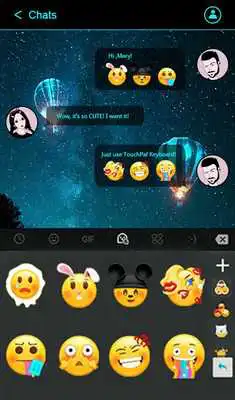 Play Simple Neon Blue Future Tech Keyboard Theme