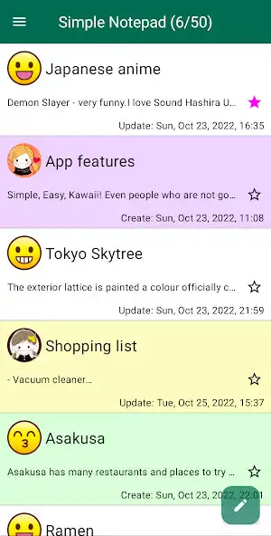 Play Simple Notepad - Easy  Kawaii as an online game Simple Notepad - Easy  Kawaii with UptoPlay