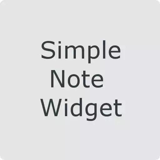 Free play online Simple Note Widget APK