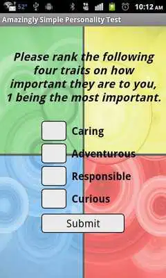 Play Simple Personality Test Play Simple Personality Test