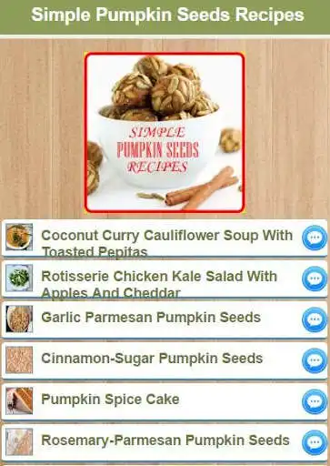 Play Simple Pumpkin Seeds Recipes  and enjoy Simple Pumpkin Seeds Recipes with UptoPlay