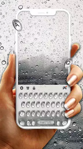 Play Simple Raindrops Keyboard Theme  and enjoy Simple Raindrops Keyboard Theme with UptoPlay
