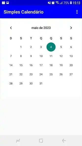 Play Simples Calendário as an online game Simples Calendário with UptoPlay