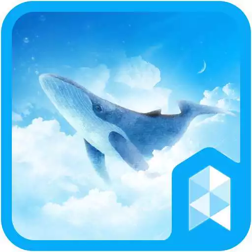 Free play online Simple Sky Blue Whale Illust Launcher theme APK Free play online Simple Sky Blue Whale Illust Launcher theme APK