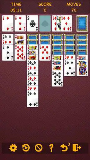 Play Simple Solitaire as an online game Simple Solitaire with UptoPlay