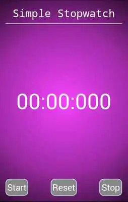 Play Simple Stopwatch