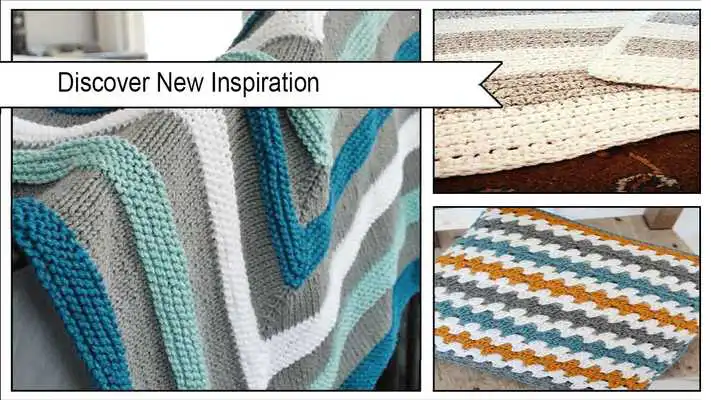 Play Simple Striped Crochet Blanket Patterns
