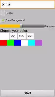 Play Simple Text Scroll