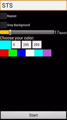 Play Simple Text Scroll