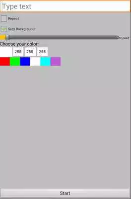 Play Simple Text Scroll
