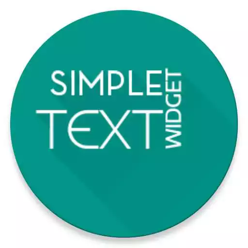 Run free android online Simple Text Widget (Any Text) APK
