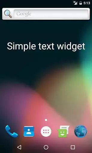 Play Simple Text Widget
