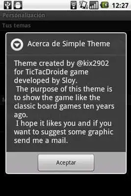 Play Simple Theme for TicTacDroide
