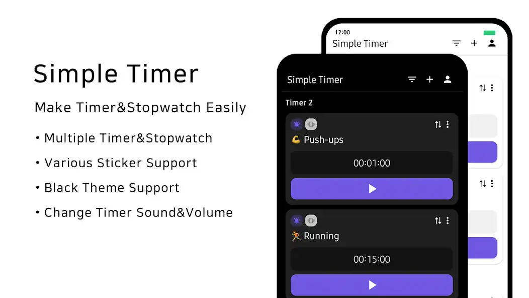 Play Simple Timer(Timer, Stopwatch)  and enjoy Simple Timer(Timer, Stopwatch) with UptoPlay