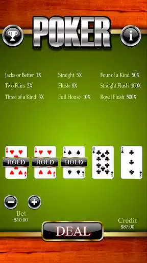 Play Simple Video Poker  and enjoy Simple Video Poker with UptoPlay