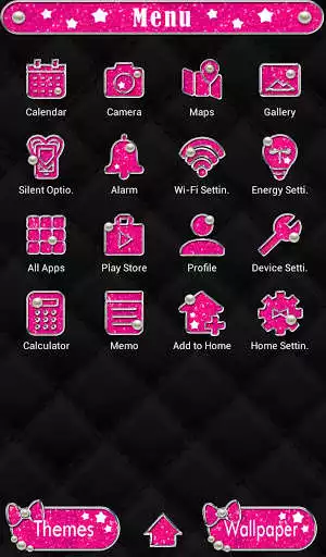 Play Simple Wallpaper Black x Pink Theme