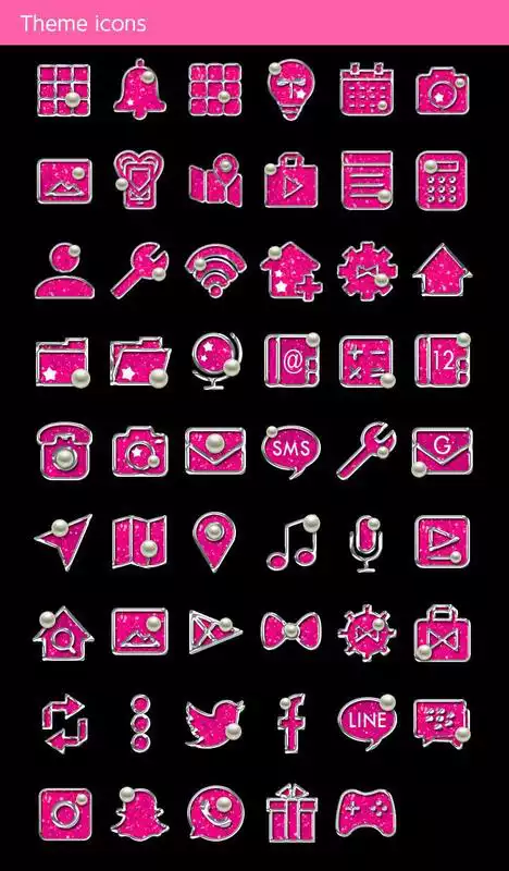 Play Simple Wallpaper Black x Pink Theme