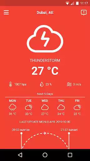 Play SimpleWeather as an online game SimpleWeather with UptoPlay
