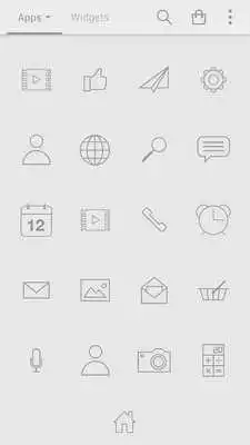 Play SimpleWhite LINELauncher theme
