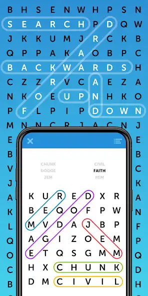 Play Simple Word Search Puzzles as an online game Simple Word Search Puzzles with UptoPlay
