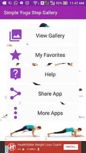 Play Simple Yoga Step Gallery  and enjoy Simple Yoga Step Gallery with UptoPlay
