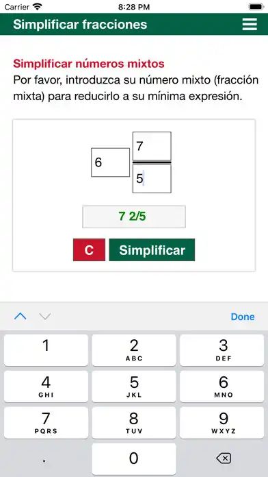 Play Simplificar fracciones as an online game Simplificar fracciones with UptoPlay
