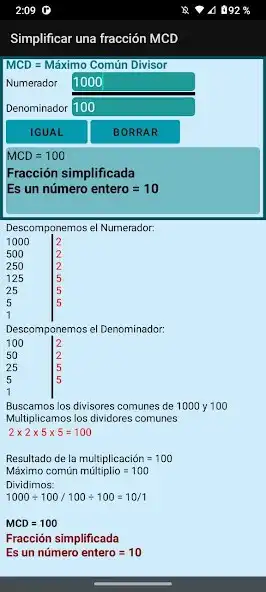 Play Simplifica una fracción con pr as an online game Simplifica una fracción con pr with UptoPlay