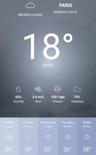 Play Simplified: Weather App (No Ads) as an online game Simplified: Weather App (No Ads) with UptoPlay