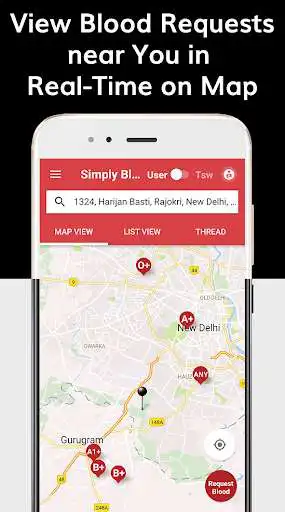 Play Simply Blood - Find Blood Donor as an online game Simply Blood - Find Blood Donor with UptoPlay