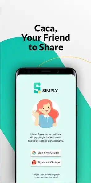 Simply - Self Care Mental Health Chatbot App online game with UptoPlay