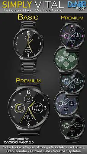 Play Simply Vital HD Watch Face  and enjoy Simply Vital HD Watch Face with UptoPlay