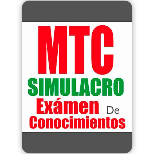 Play Simulacros Examen MTC PERU APK