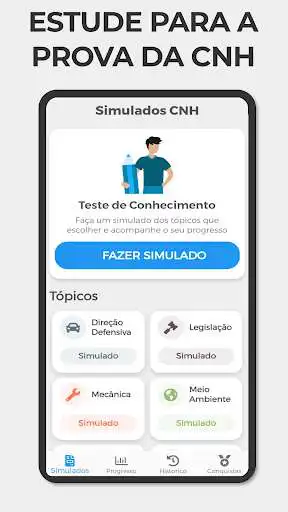 Play Simulado CNH - Guia no Celular  and enjoy Simulado CNH - Guia no Celular with UptoPlay